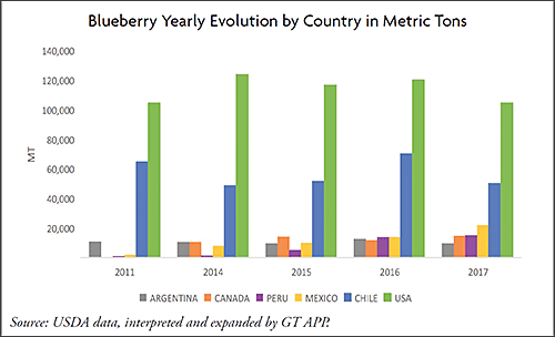 More Blueberries Grown Worldwide – Produce Blue Book