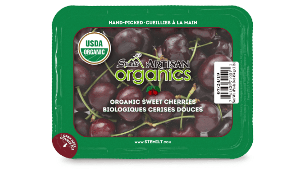 stemilt artisan organic cherries