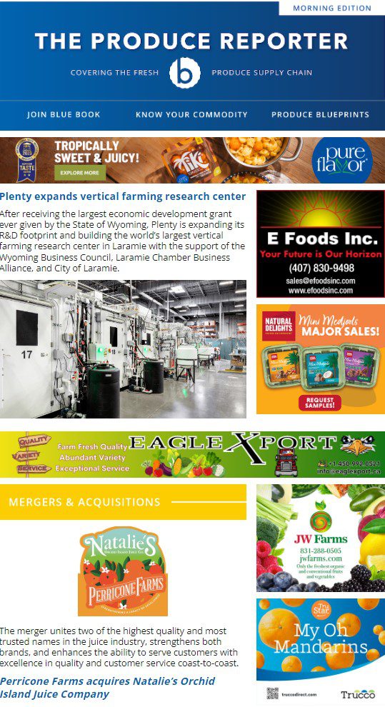 The Produce Reporter Newsletter