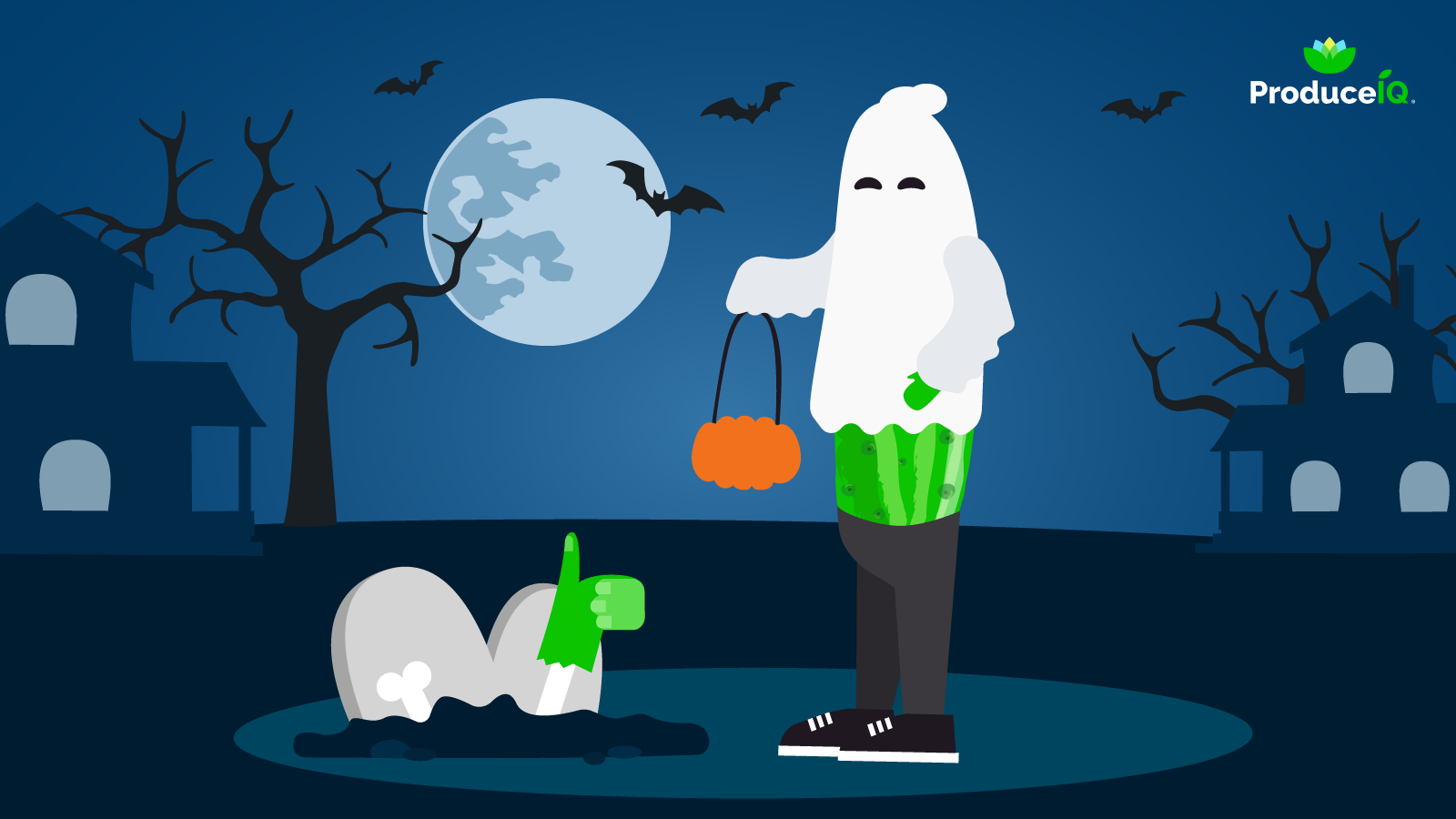 Cucumber-ghost-on-Halloween