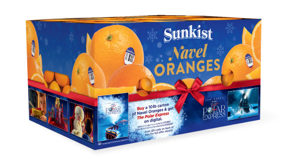 sunkist polar express box