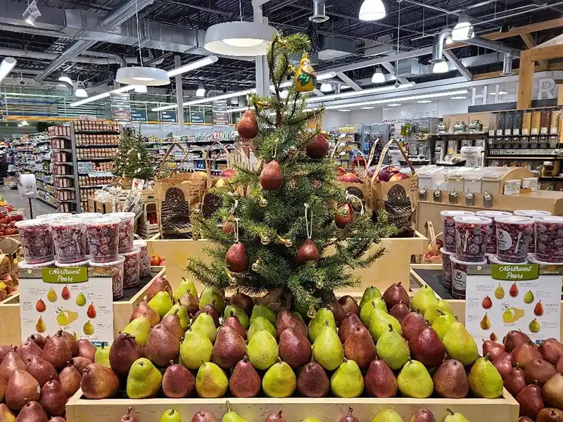 holiday produce display